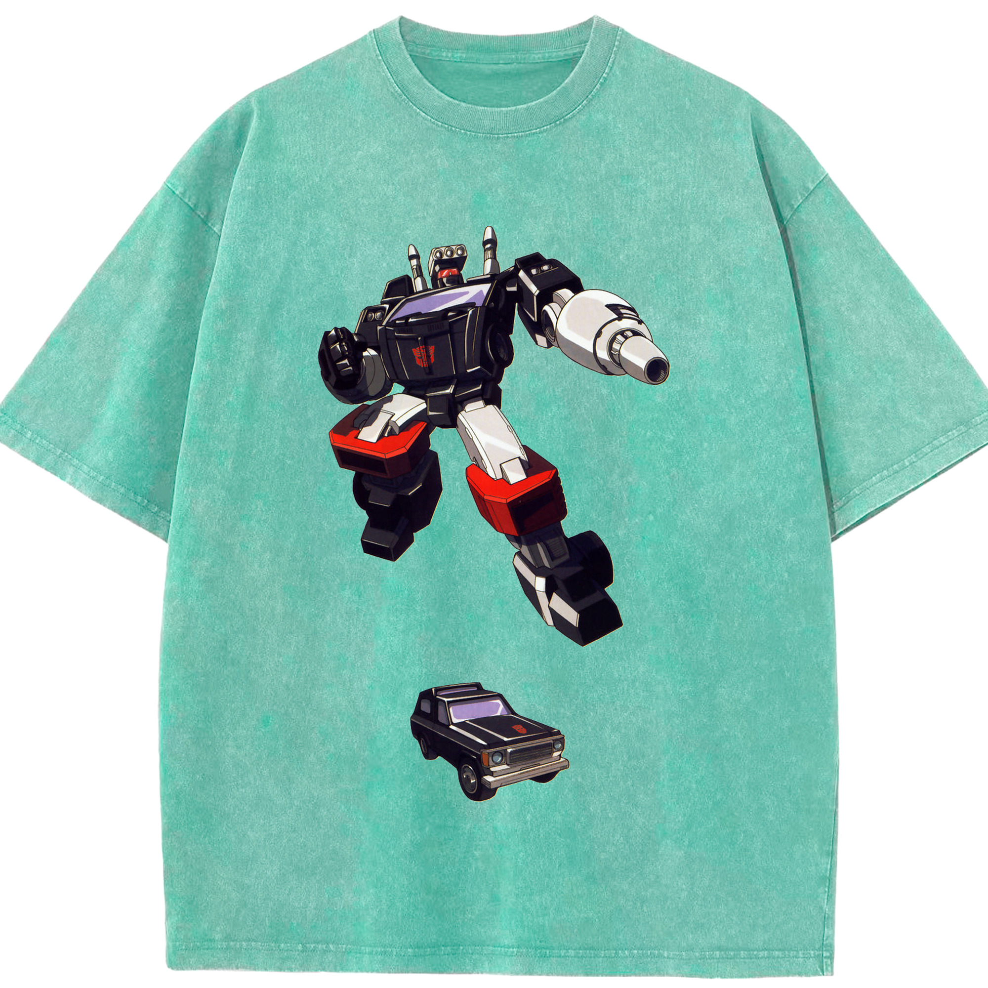 （画像用）  綿100% ヴィンテージ風 半袖Tシャツ（フロントプリント）